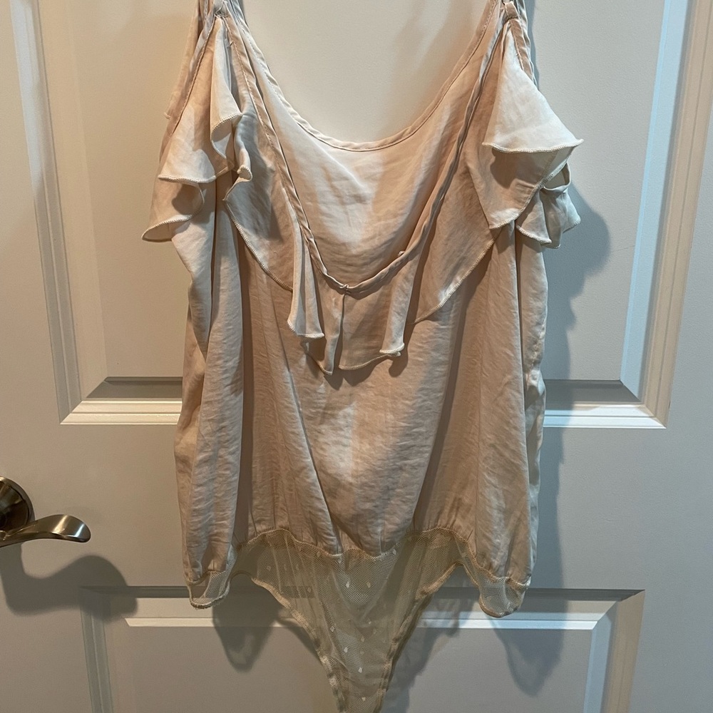 Silk Body Suit With Ruffles - Picture 4 of 5